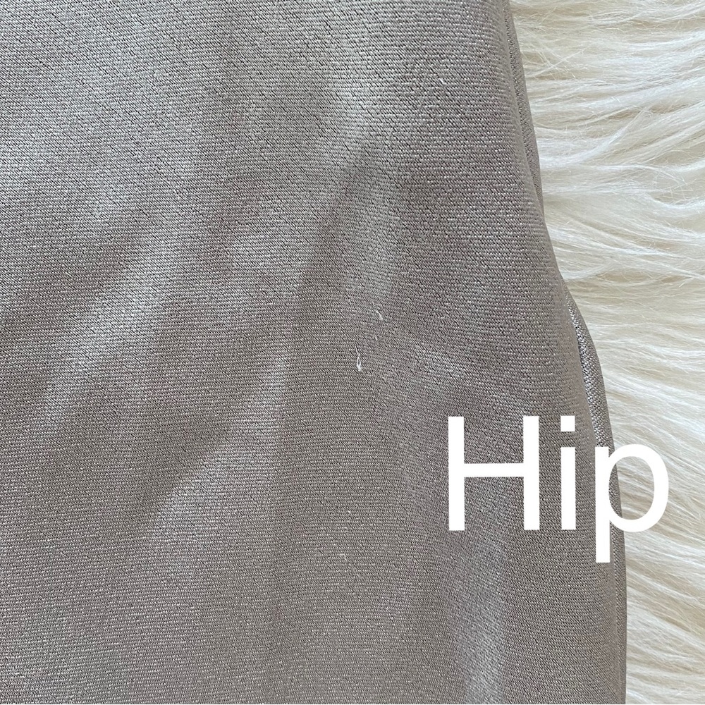 Bec + Bridge Stone Grey Satin Colorblock Felix V Cut Out Maxi Dress - Picture 14 of 14